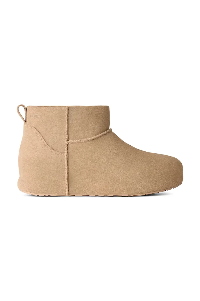 UGG W Classic Mini Enwrap апрески дамски от велур бежови 1180412.MDSD