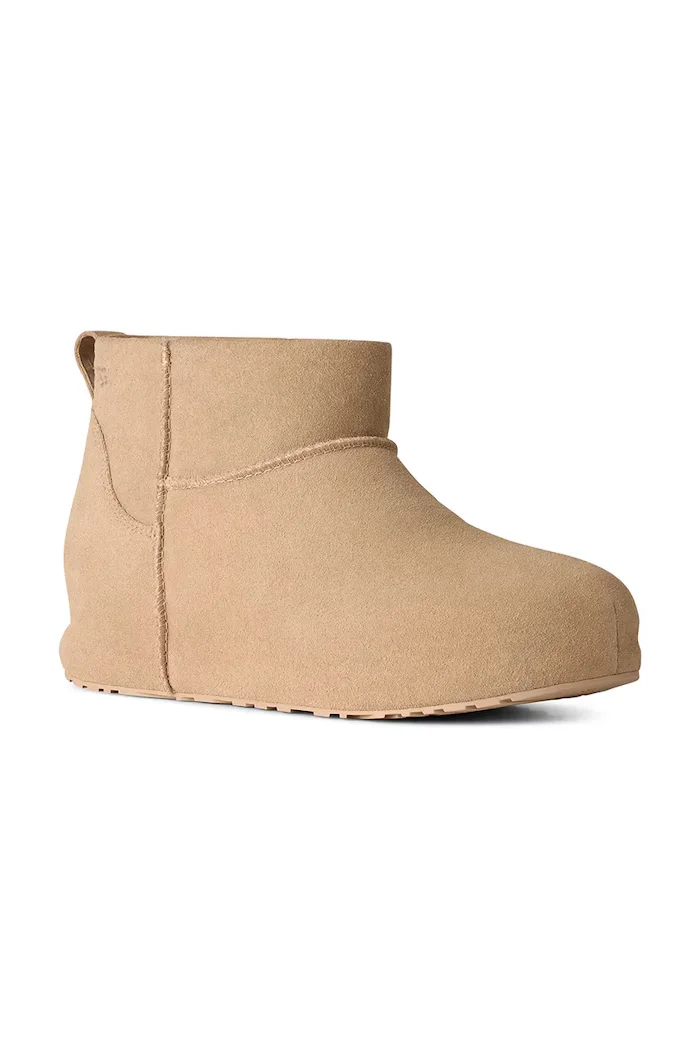 UGG W Classic Mini Enwrap апрески дамски от велур бежови 1180412.MDSD