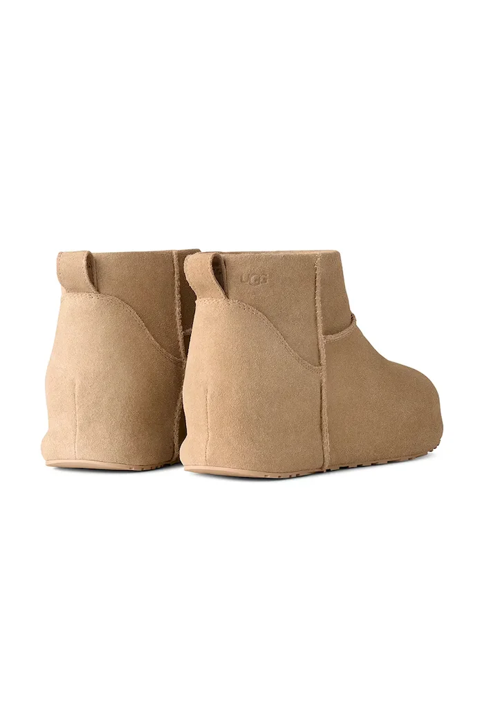 UGG W Classic Mini Enwrap апрески дамски от велур бежови 1180412.MDSD