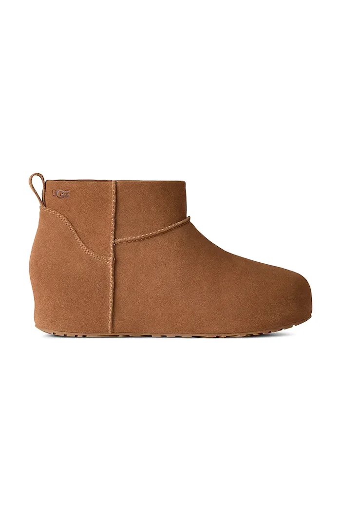 UGG W Classic Mini Enwrap апрески дамски от велур кафяви 1180412.CHE