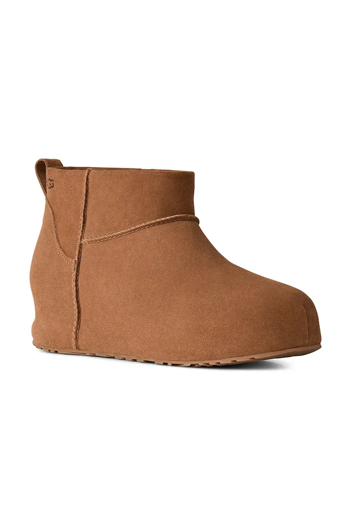 UGG W Classic Mini Enwrap апрески дамски от велур кафяви 1180412.CHE