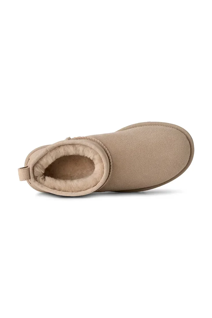 UGG W Classic Ultra Mini апрески дамски от велур бежови 1116109.MNL
