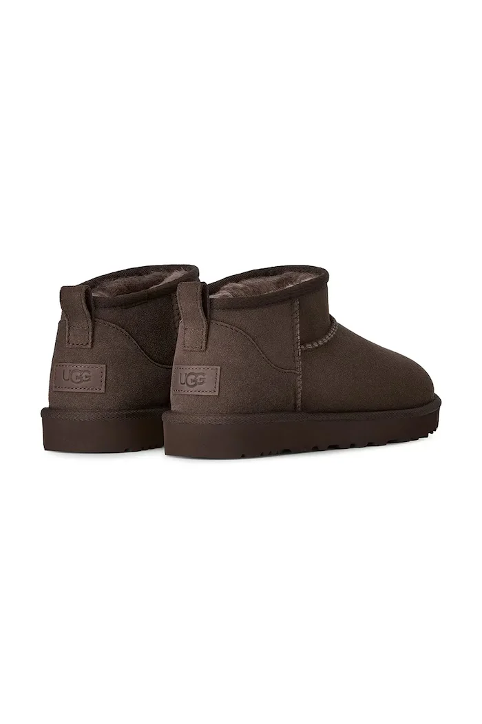 UGG W Classic Ultra Mini апрески дамски от велур кафяви 1116109.DDCC