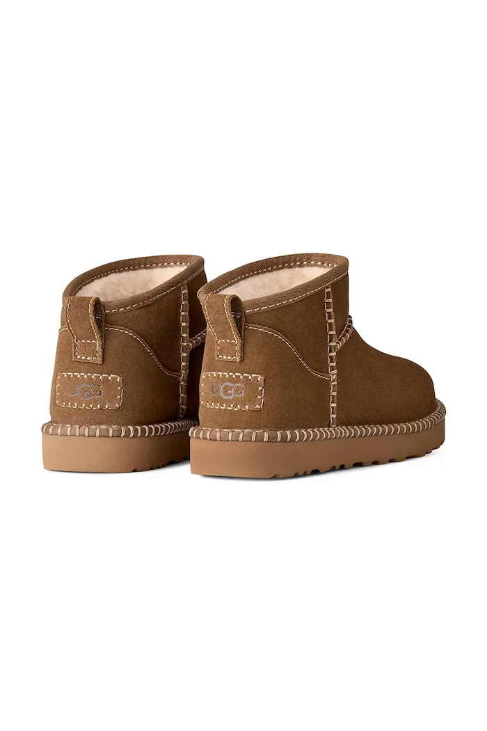 UGG W Classic Ultra Mini Botanic апрески дамски от велур кафяви 1180626.LBNZ