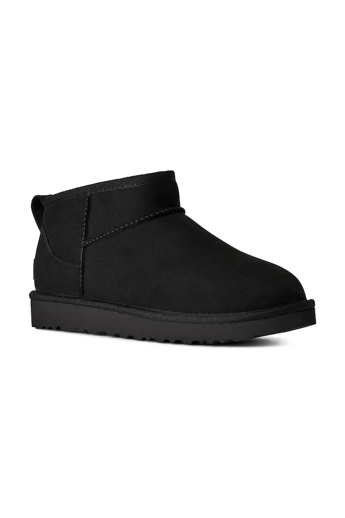 UGG W Classic Ultra Mini Nubuck апрески дамски от велур черни 1184556.BLK