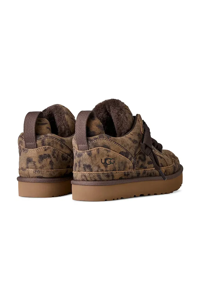 UGG W Lowmel Spotted маратонки дамски от велур кафяви 1187485.CHE