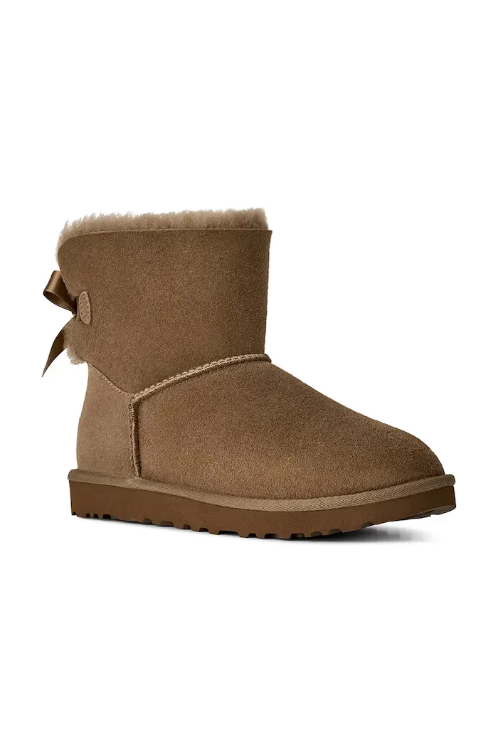 UGG W Mini Bailey Bow II апрески дамски от велур кафяви 1016501.LBNZ