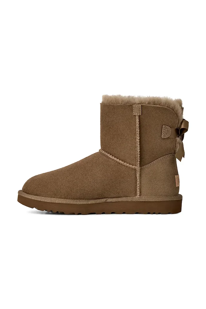 UGG W Mini Bailey Bow II апрески дамски от велур кафяви 1016501.LBNZ