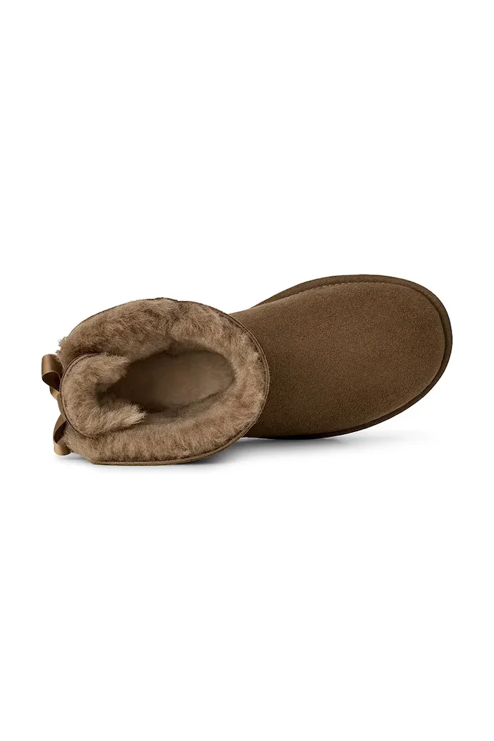 UGG W Mini Bailey Bow II апрески дамски от велур кафяви 1016501.LBNZ