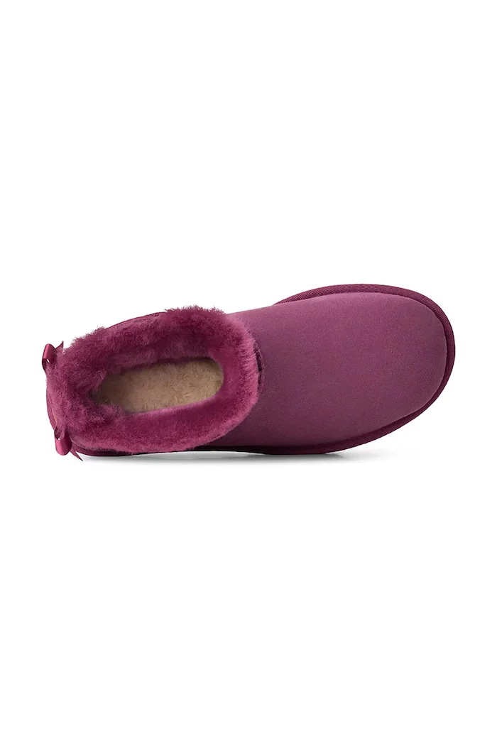 UGG W Ultra Mini Bailey Bow апрески дамски от велур розови 1185491.DKWN