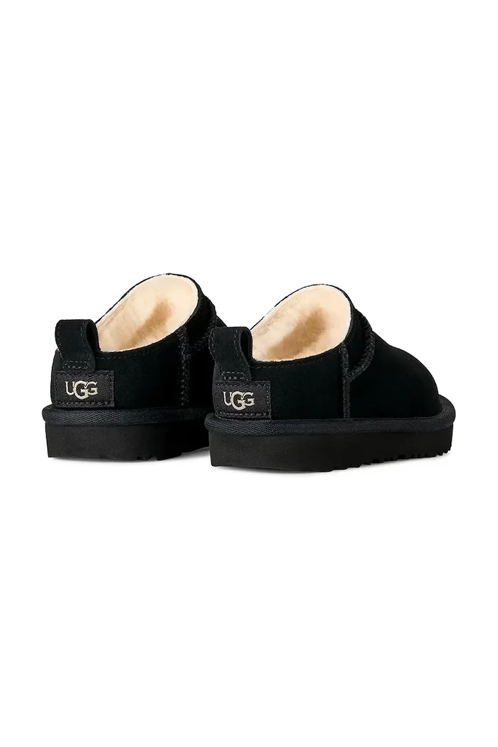 UGG зимни обувки за деца от велур CLASSIC MICRO черни 1174410T