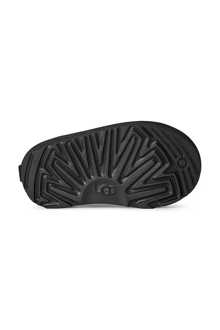 UGG зимни обувки за деца от велур CLASSIC MICRO черни 1174410T