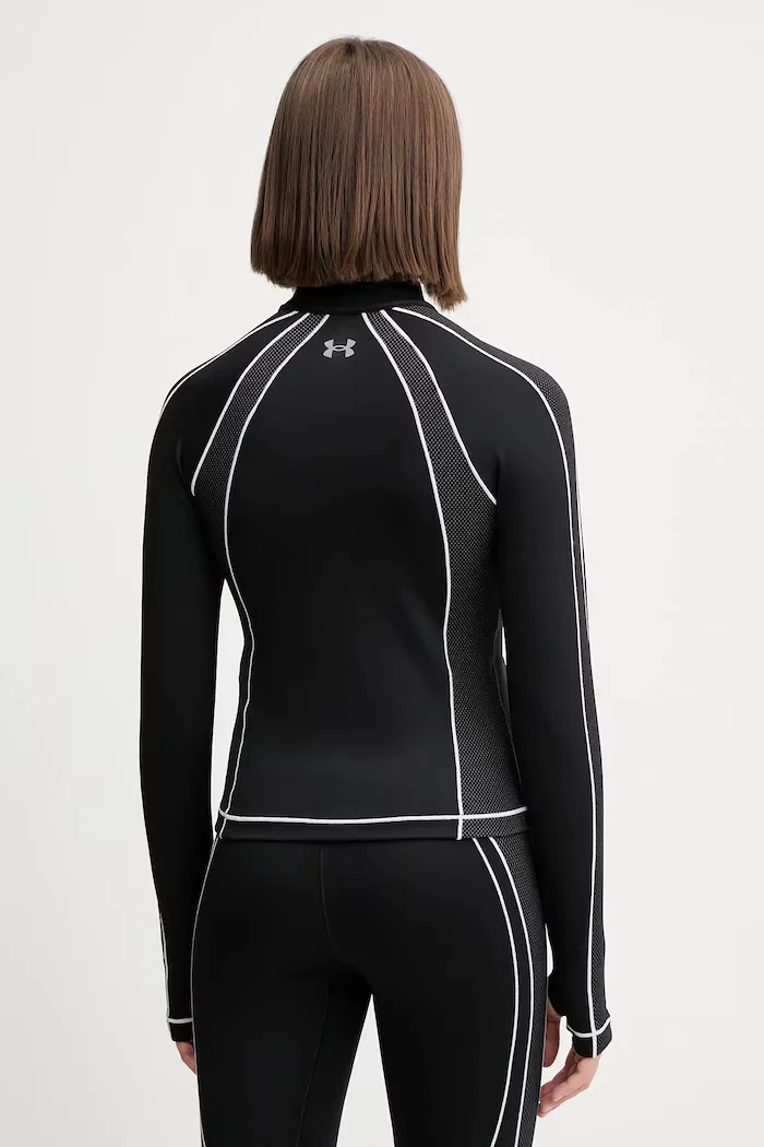 Under Armour Блуза с дълги ръкави за трениране ColdGear в черно с ниско поло 6003998