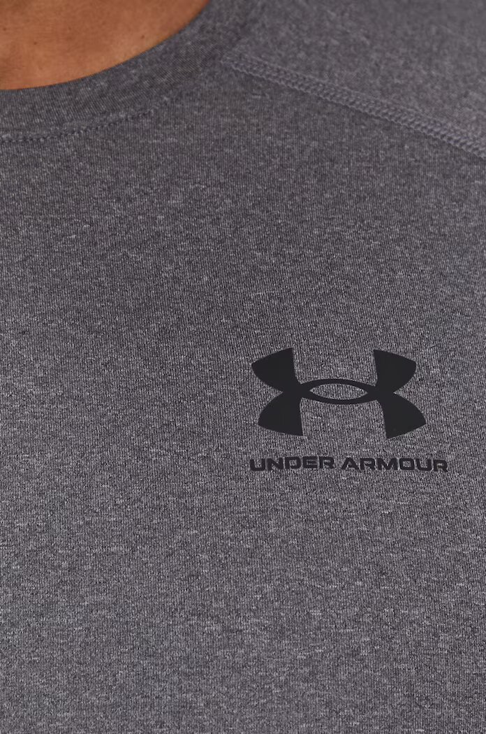 Under Armour Блуза с дълги ръкави за трениране в сиво с изчистен дизайн