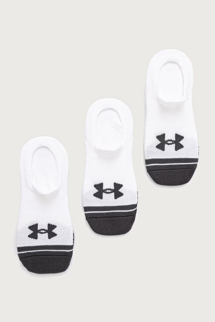 Under Armour къси чорапи Perf Tech 3 броя бели 6018652
