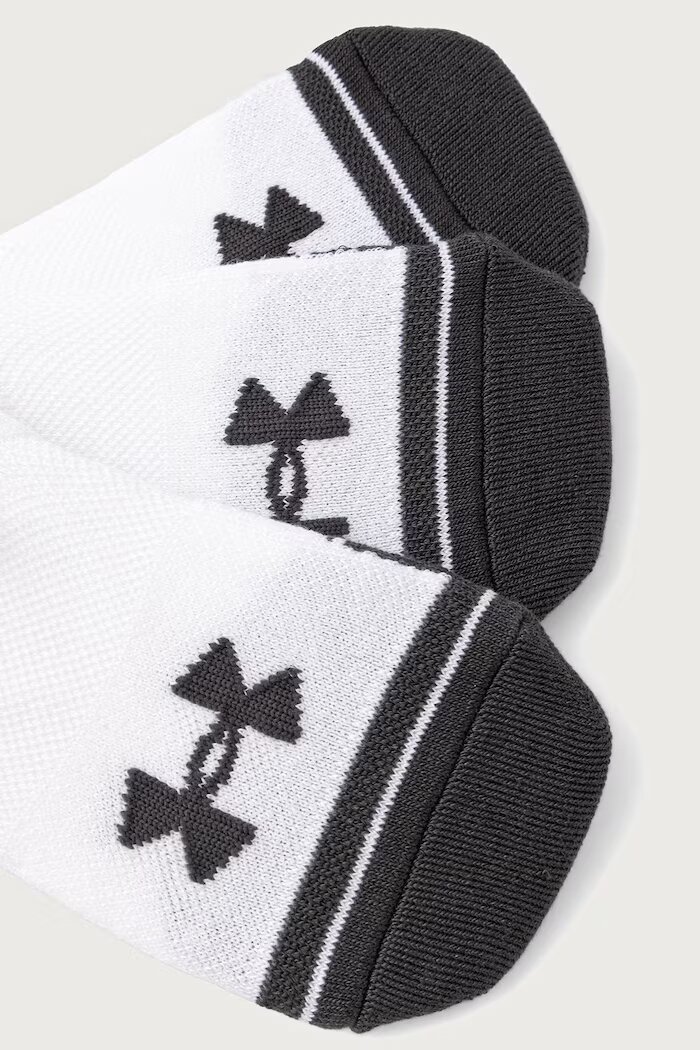 Under Armour къси чорапи Perf Tech 3 броя бели 6018652