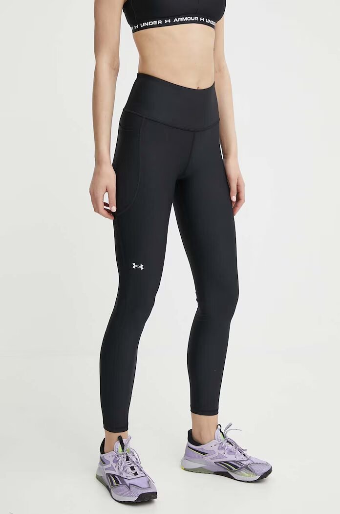 Under Armour Клин за трениране HG Armour HiRise в черно с изчистен дизайн 1365336