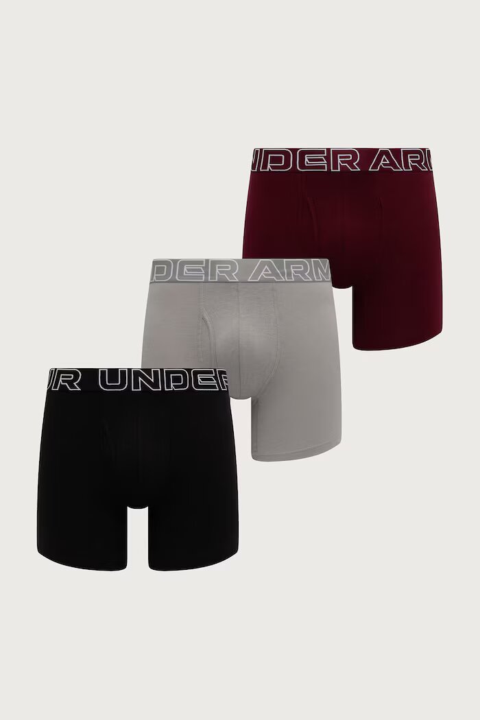 Under Armour прилепнали боксерки мъжки 93 Perf Cotton 6in 3 броя черни 25UUSHJ093.059