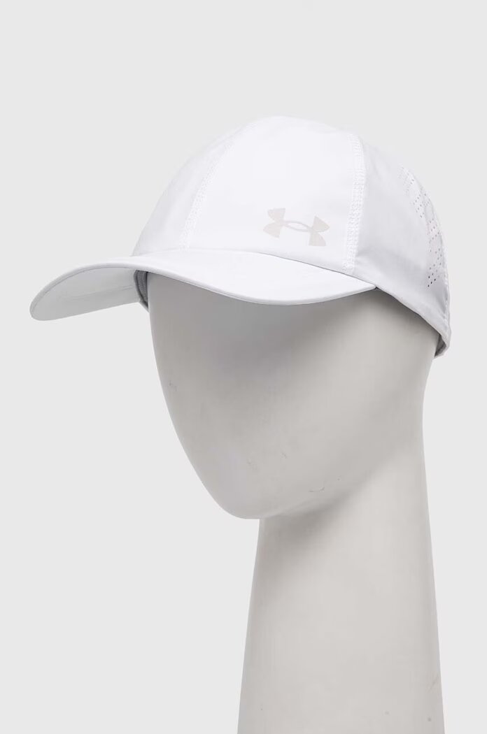 Under Armour Шапка с козирка Iso Cill Launch в бяло с изчистен дизайн