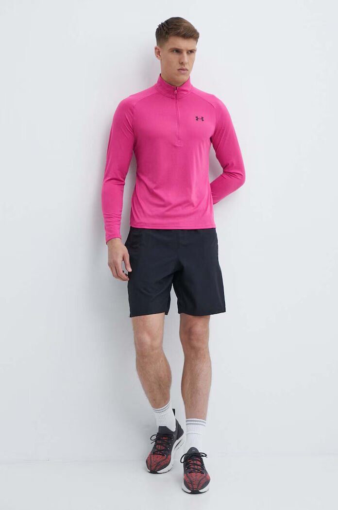 Under Armour спортен къс панталон мъжки Vanish Woven черен със стандартна талия 1383356