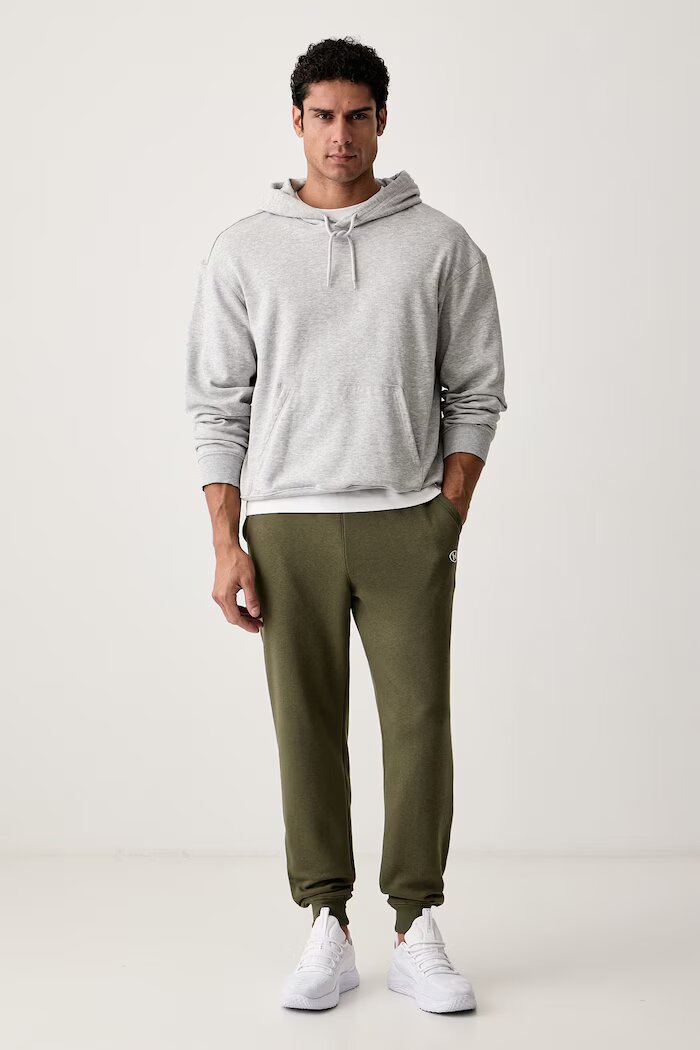Under Armour спортен панталон мъжки с памук Rival зелен 6017021