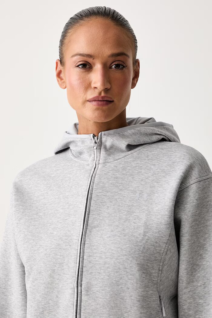 Under Armour суичър с качулка дамски Unstoppable сив 6013520