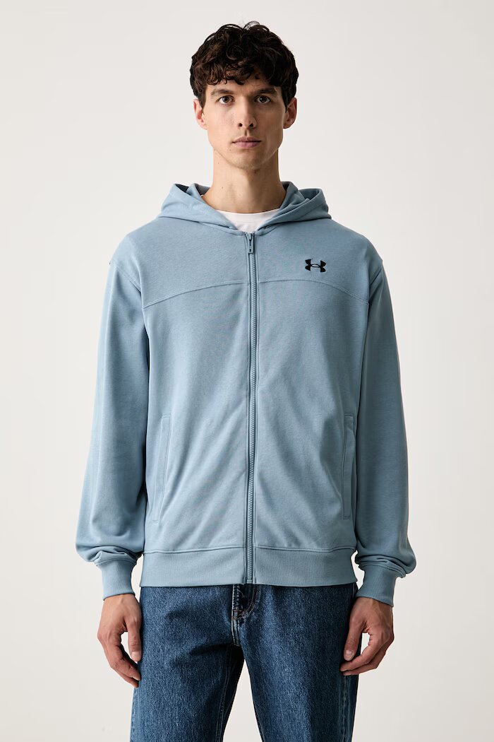 Under Armour суичър с качулка мъжки с памук Rival син 6009346.448