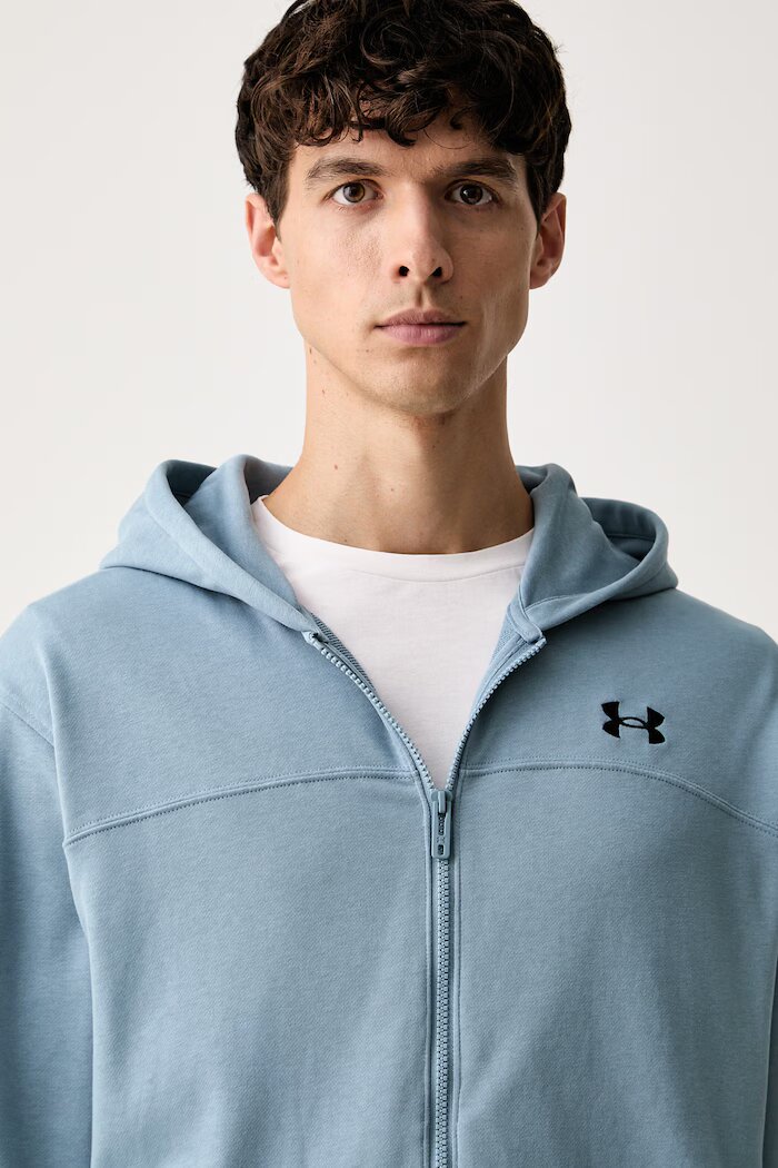 Under Armour суичър с качулка мъжки с памук Rival син 6009346.448