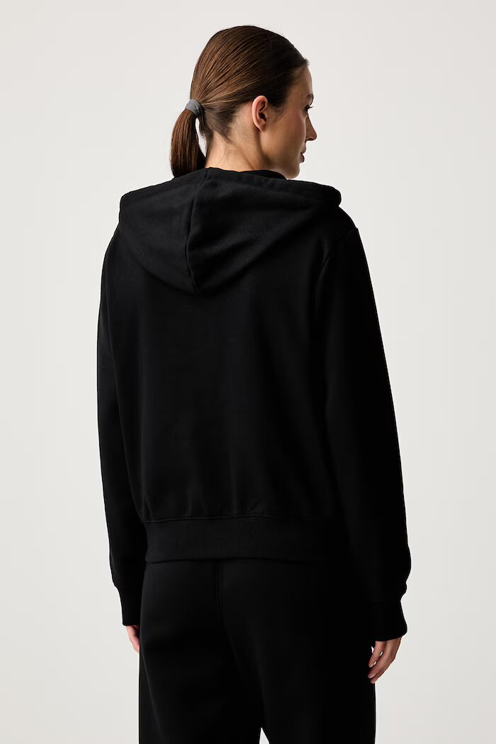 Under Armour суичър с цип дамски с памук Rival черен 6016556