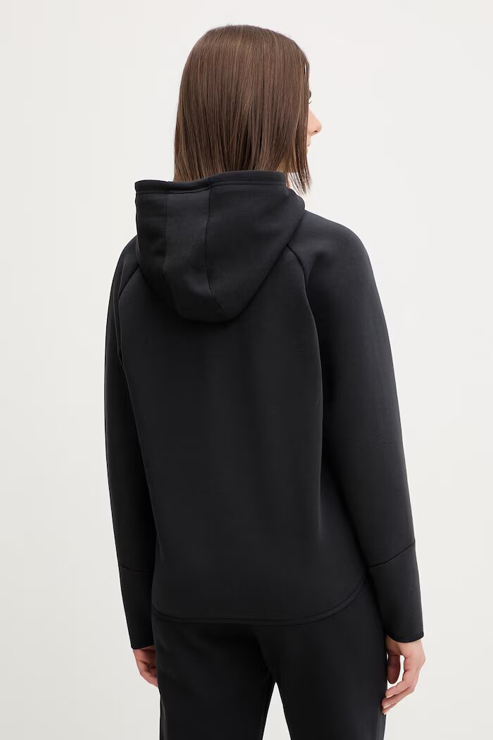 Under Armour Суичър Unstoppable Flc в черно с качулка с изчистен дизайн 1379842