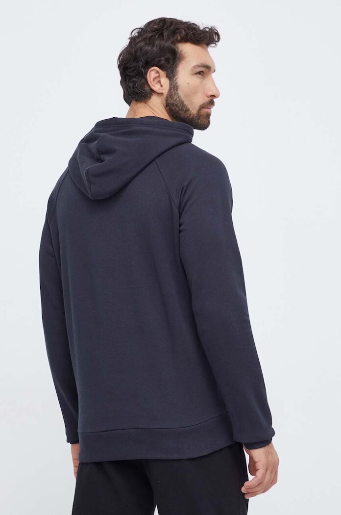Under Armour Суичър в черно с качулка с изчистен дизайн