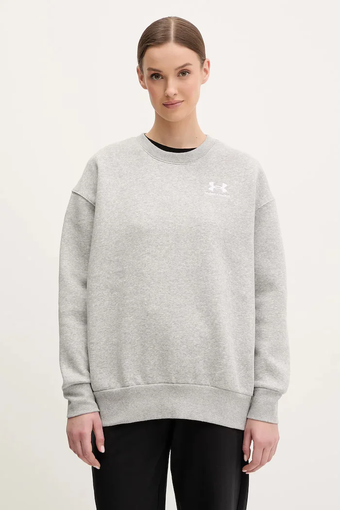Under Armour Суичър в сиво с апликация