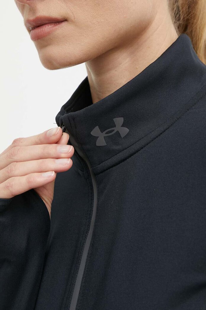 Under Armour суичър за трениране дамски Qualifier Run 1 черен 1379349