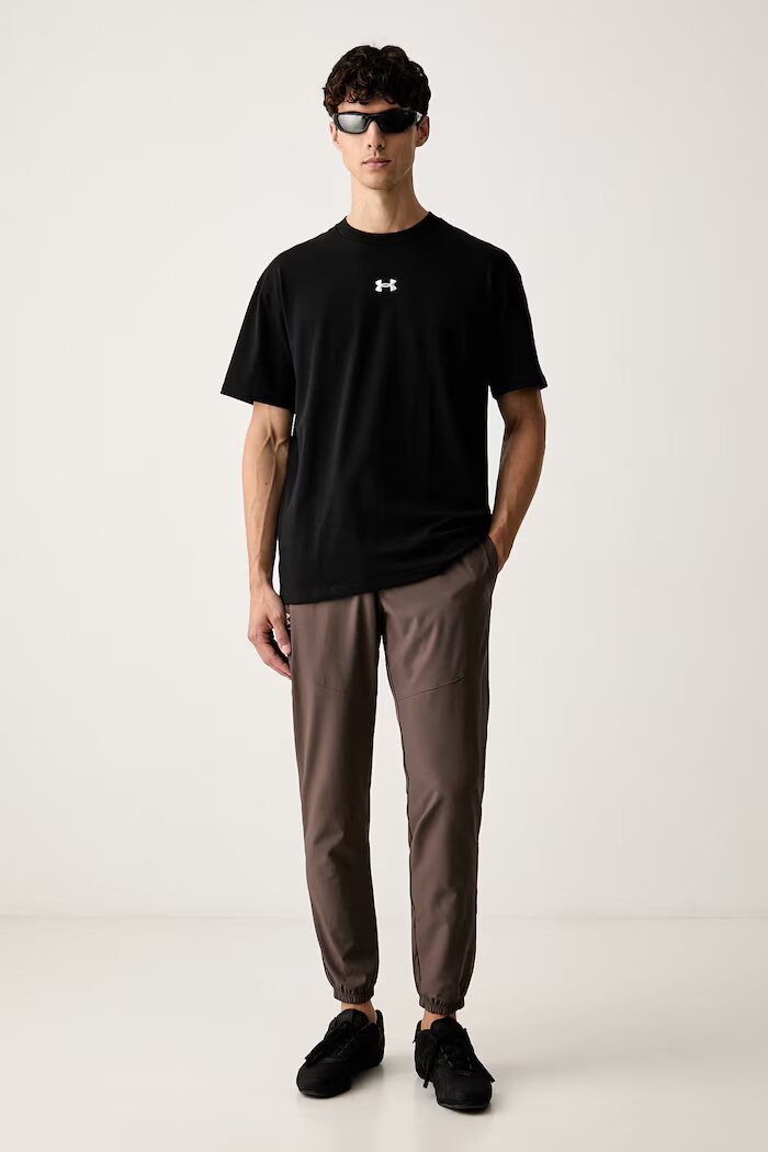 Under Armour тениска мъжка с памук черна 6013618