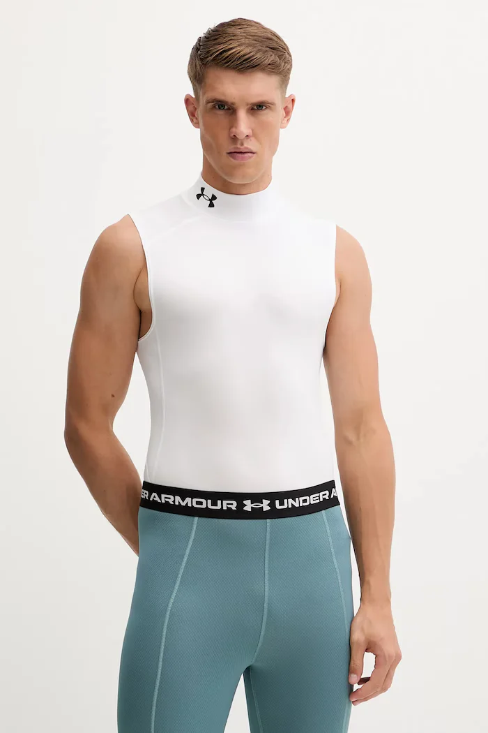 Under Armour Тениска за трениране HG Armour Comp Mock в черно 1361521