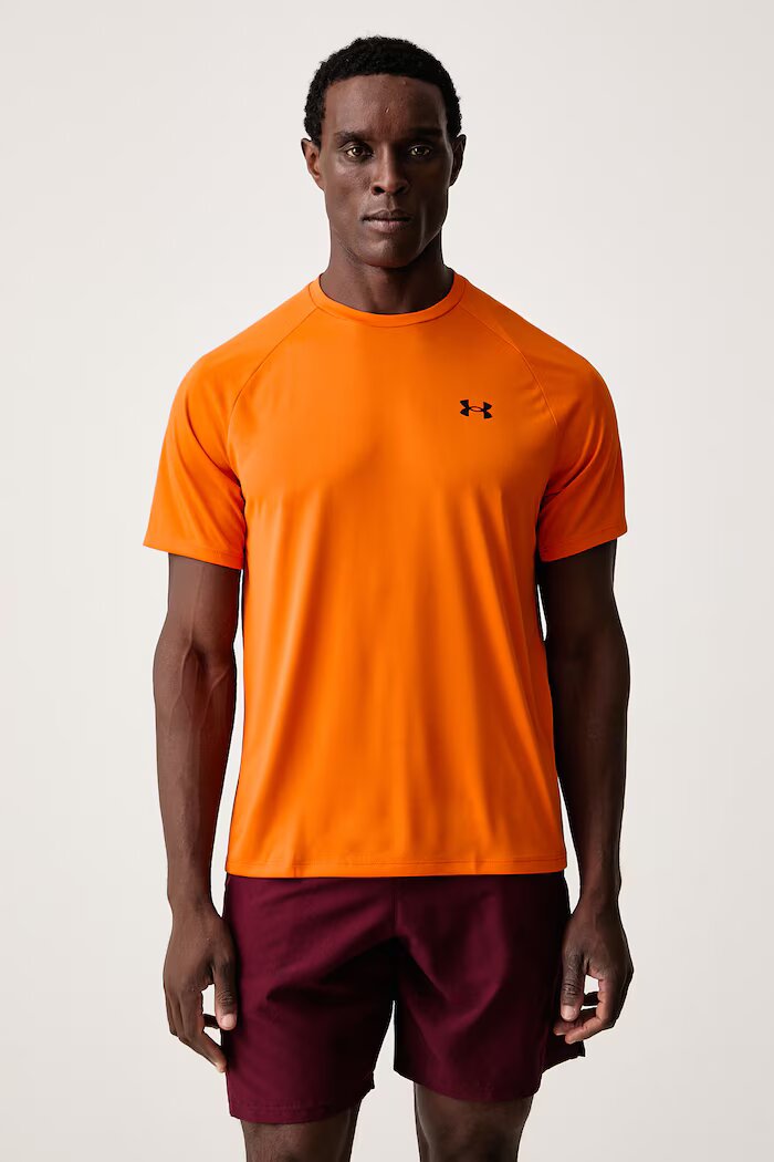 Under Armour тениска за трениране мъжка Tech SS Tee 2.0 оранжева 1326413.808