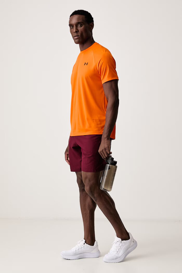Under Armour тениска за трениране мъжка Tech SS Tee 2.0 оранжева 1326413.808