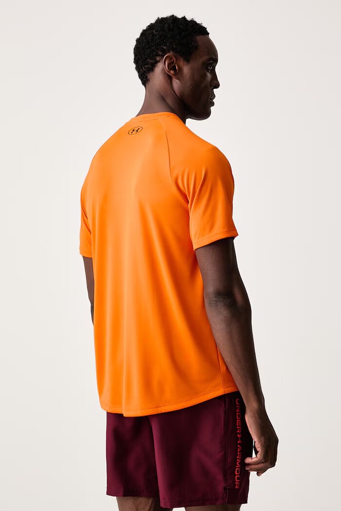 Under Armour тениска за трениране мъжка Tech SS Tee 2.0 оранжева 1326413.808