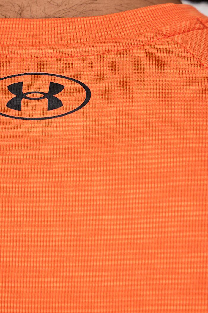 Under Armour тениска за трениране мъжка Tech Textured оранжева 1382796.808