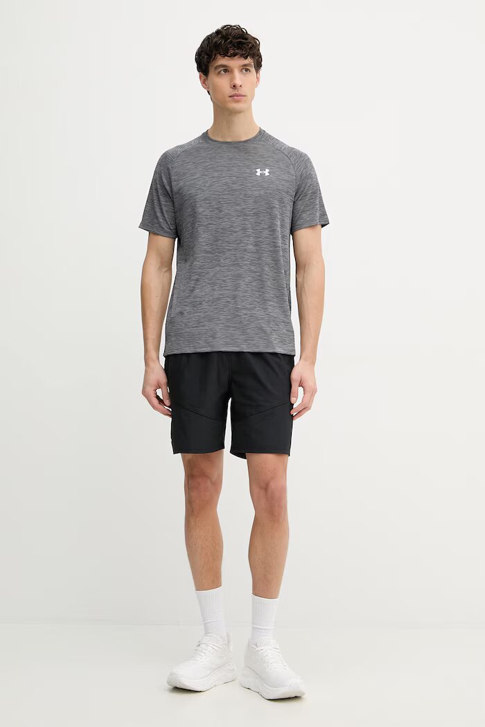 Under Armour тениска за трениране мъжка Tech Textured сива 1382796