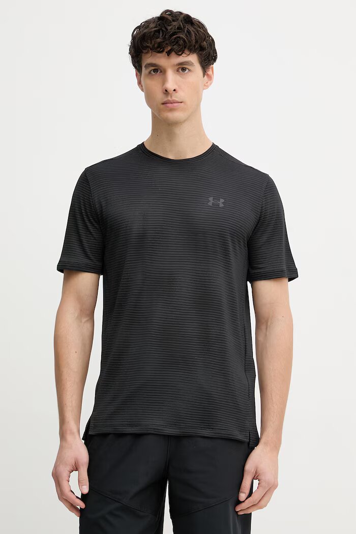 Under Armour тениска за трениране мъжка Tech Vent черна 6009732