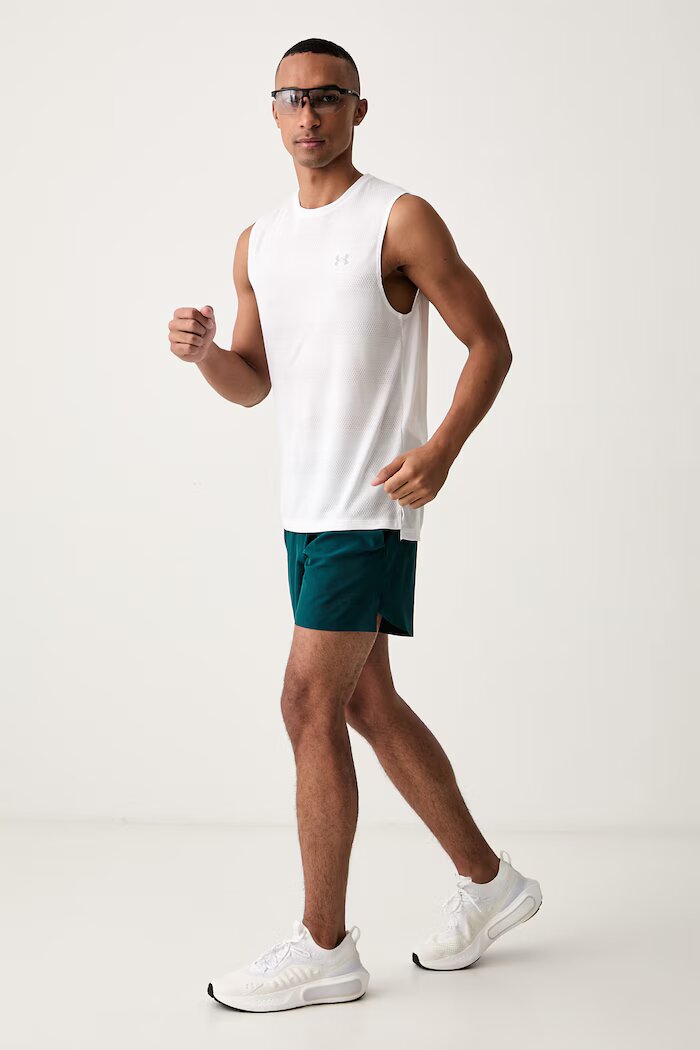 Under Armour топ за трениране мъжки UA Velociti Tank бял 6010888.100