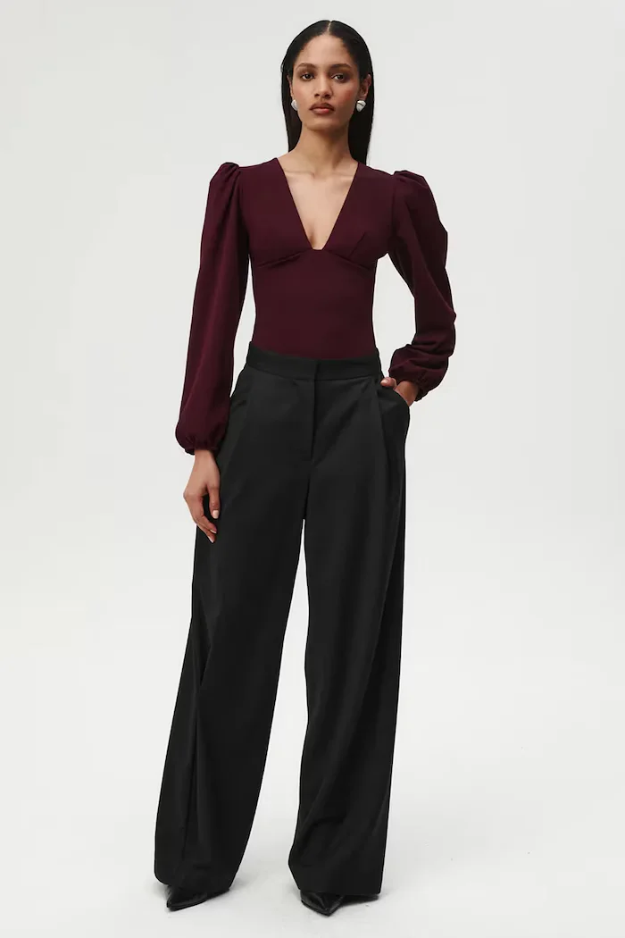 Undress code боди дамско с вискоза Try Me Bodysuit Cherry бордо 1288