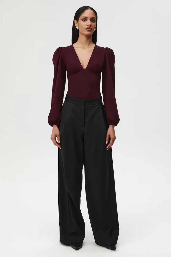 Undress code боди дамско с вискоза Try Me Bodysuit Cherry бордо 1288