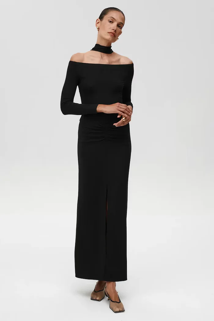Undress code Боди Drunk in Love Bodysuit в черно с изчистен дизайн 820