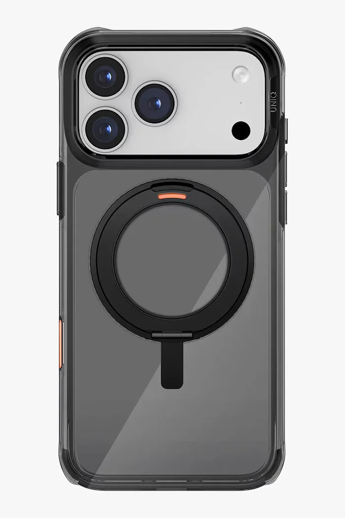 uniq Калъф за телефон с вграден магнитен пръстен iPhone 17 Pro Max в черно -IP6.9P(2025)-SWVCBLK