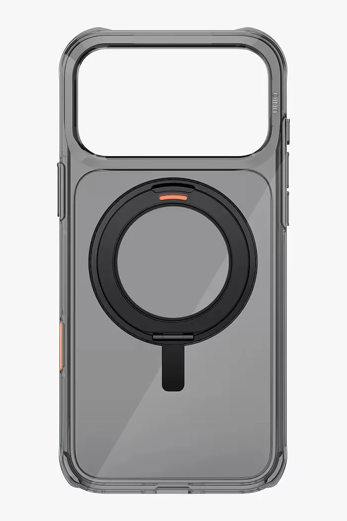 uniq Калъф за телефон с вграден магнитен пръстен iPhone 17 Pro Max в черно -IP6.9P(2025)-SWVCBLK