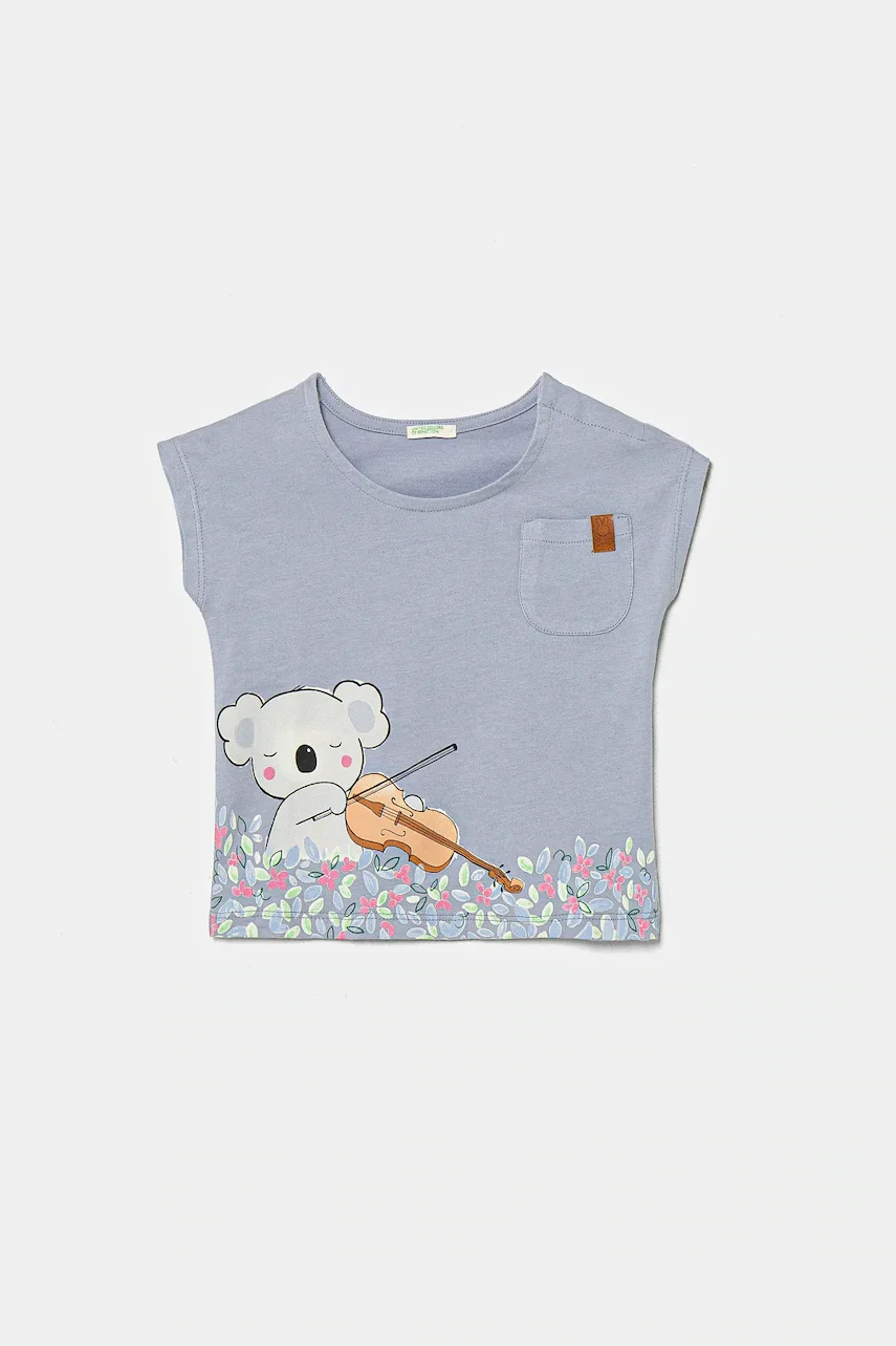 United Colors of Benetton Бебешка памучна тениска