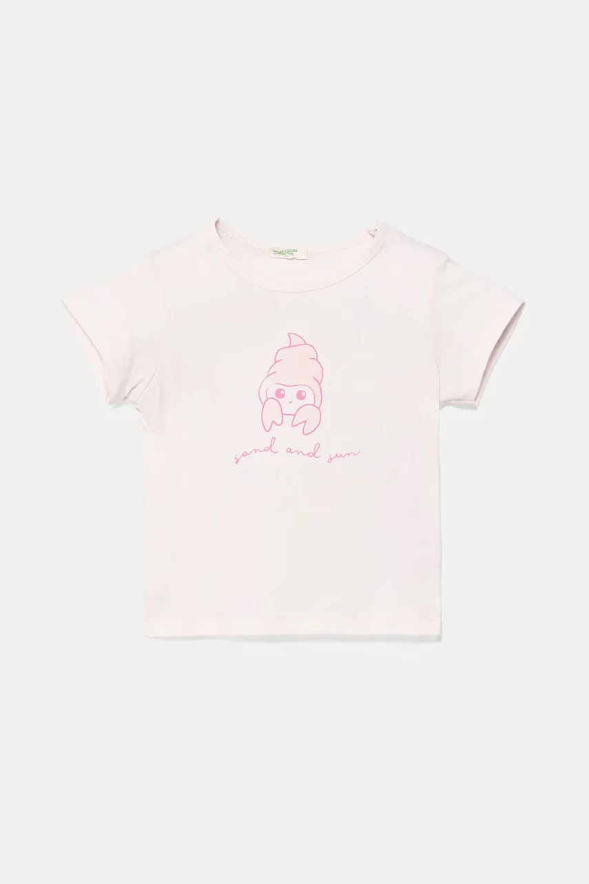 United Colors of Benetton Бебешка памучна тениска