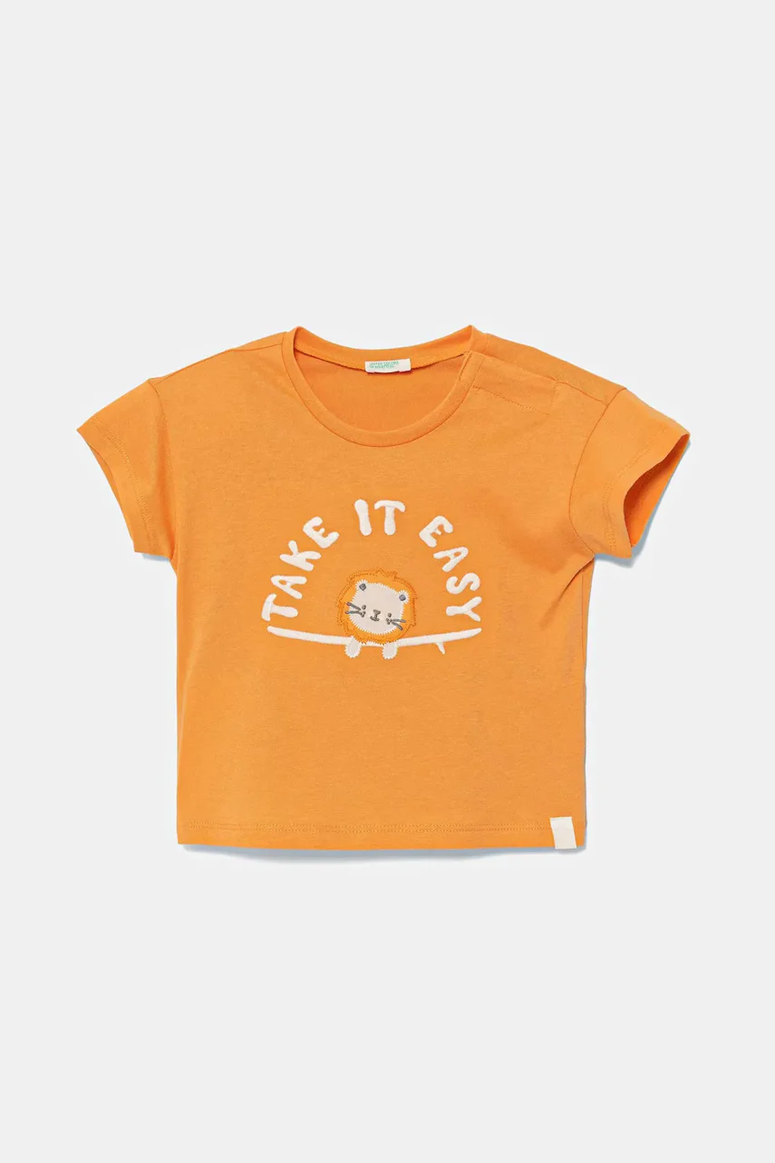 United Colors of Benetton Бебешка памучна тениска